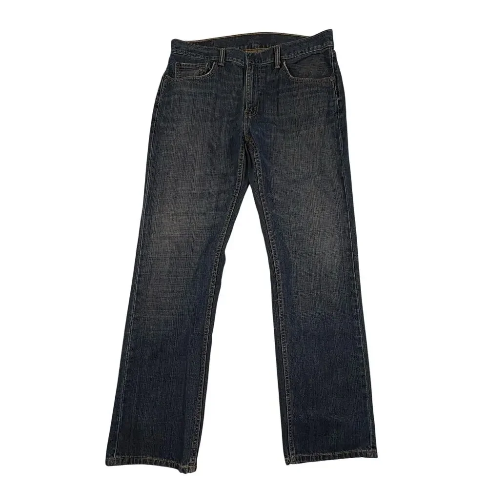 Levi's 559 Relaxed Straight Fit Jeans Men's 34x34 Blue Dark Wash Denim